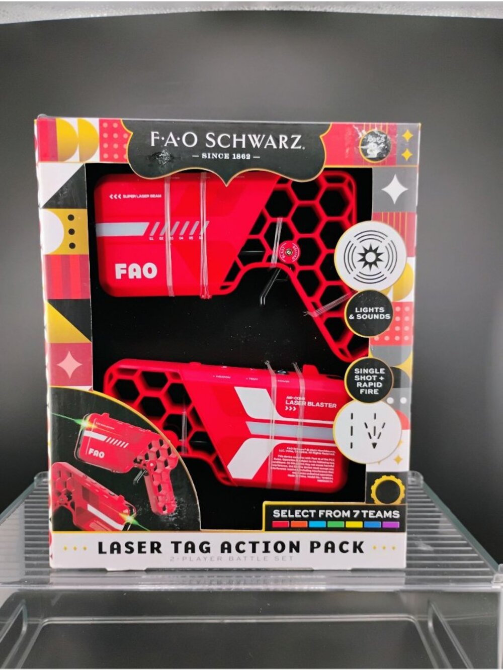 FAO Schwarz Laser Tag Action Pack 2-Player Battle Set